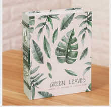 Load image into Gallery viewer, Art Photo Album Slip in Case with 100 Pockets 6 X 4 Inch - Family Friends Memories Picture Photograph Albums Book - Green Leaves
