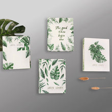 Load image into Gallery viewer, Art Photo Album Slip in Case with 100 Pockets 6 X 4 Inch - Family Friends Memories Picture Photograph Albums Book - Green Leaves
