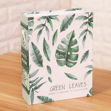 Load image into Gallery viewer, Art Photo Album Slip in Case with 100 Pockets 6 X 4 Inch - Family Friends Memories Picture Photograph Albums Book - Green Leaves
