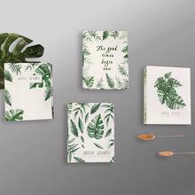 Load image into Gallery viewer, Art Photo Album Slip in Case with 100 Pockets 6 X 4 Inch - Family Friends Memories Picture Photograph Albums Book - Green Leaves
