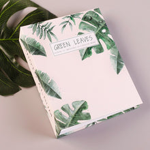 Load image into Gallery viewer, Art Photo Album Slip in Case with 100 Pockets 6 X 4 Inch - Family Friends Memories Picture Photograph Albums Book - Green Leaves
