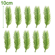 Load image into Gallery viewer, Artificial Pine Needle Plants Plastic Christmas Tree DIY Green Snow Pine Branches for Wedding Home Decor Flower Wreath Whole
