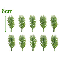 Load image into Gallery viewer, Artificial Pine Needle Plants Plastic Christmas Tree DIY Green Snow Pine Branches for Wedding Home Decor Flower Wreath Whole
