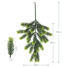 Load image into Gallery viewer, Artificial Plant Pine Needle Christmas Interior Decoration Background Wall Hanging Pine Tree Simulation Green Plant
