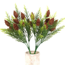 Load image into Gallery viewer, Artificial pine branches and leaves Christmas thuja branches fake pine needles branches pine accessories thuja leaves bunch pine
