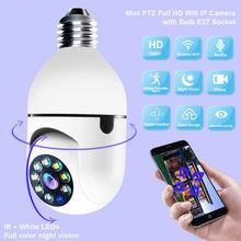 Load image into Gallery viewer, Aubess Surveillance E27 Lamp Wifi Camera Ptz Infrarood Nachtzicht Twee Manier Auto Tracking Voor Home Security Video
