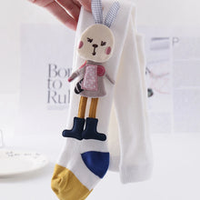 Load image into Gallery viewer, Autumn Children Leggings Girl Cute Cartoon Bunny One-Piece Tights Kids Medium Thickness Cotton Solid Knit Tights Kids Pantyhose
