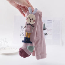 Load image into Gallery viewer, Autumn Children Leggings Girl Cute Cartoon Bunny One-Piece Tights Kids Medium Thickness Cotton Solid Knit Tights Kids Pantyhose
