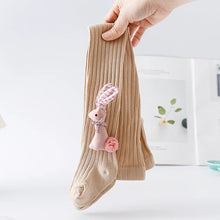 Load image into Gallery viewer, Autumn Children Leggings Girl Cute Cartoon Bunny One-Piece Tights Kids Medium Thickness Cotton Solid Knit Tights Kids Pantyhose
