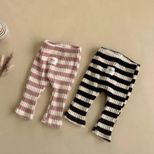 Load image into Gallery viewer, Autumn Winter Children Ribbed Striped Thick Warm Leggings Girl Baby Cotton Casual Pants Boy Infant Fashion Trousers Kid Clothes

