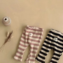 Load image into Gallery viewer, Autumn Winter Children Ribbed Striped Thick Warm Leggings Girl Baby Cotton Casual Pants Boy Infant Fashion Trousers Kid Clothes
