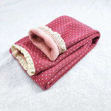 Load image into Gallery viewer, Autumn Winter Kids Warm Pants Sweet Girls Lace Fleece Leggings Children's Slim Thick Velvet Trousers Girls Dot Pant
