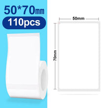 Load image into Gallery viewer, B21 Supplies Paper Fancy Color White Label Sticker Print Paper Roll For Niimbot B21 B1 B3S Printer Tear-proof Water / Oil-proof
