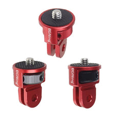 Load image into Gallery viewer, BGNING 360 Rotatable 1/4 Inch Screw Mini Tripod Adapter Mount CNC for GoPro Hero 11 10 5 For Insta360 ONE X3 X2 Xiaomi 4K Camera
