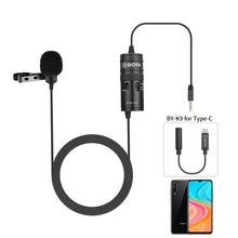 Load image into Gallery viewer, BOYA BY-M1 PRO 6m Clip-on Condenser Lavalier Lapel Microphone for PC Mobile Android DSLRs iPhone Streaming Youtube Microphone
