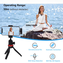Load image into Gallery viewer, BOYA BY-V Professional Wireless Lavalier Mini Microphone for iPhone iPad Android Live Broadcast Gaming Recording Interview Vlog
