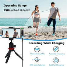 Load image into Gallery viewer, BOYA BY-V Wireless Lavalier Lapel Microphone for iPhone Android Cell Phone PC Computer Laptop Youtube Recording Streaming Vlog

