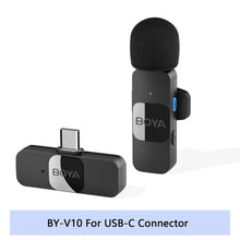 Load image into Gallery viewer, BOYA BY-V Wireless Lavalier Lapel Microphone for iPhone Android Cell Phone PC Computer Laptop Youtube Recording Streaming Vlog
