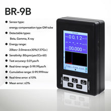 Load image into Gallery viewer, BR-9A BR-9B BR-9C 2-in-1 Handheld Electromagnetic Radiation Nuclear Detector EMF Geiger Counter Full-functional Type Tester
