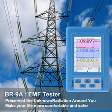 Load image into Gallery viewer, BR-9A BR-9B BR-9C 2-in-1 Handheld Electromagnetic Radiation Nuclear Detector EMF Geiger Counter Full-functional Type Tester

