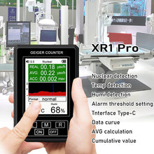 Load image into Gallery viewer, BR-9B XR1 Pro Nuclear Radiation Detector Color Display Screen Geiger Counter Personal Dosimeter Marble Detector Beta Gamma X-ray
