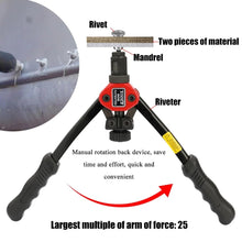 Load image into Gallery viewer, BT-606 Riveter Gun Tool Hand Riveter Interchangeable Mandrel Insert Threaded Nut Rivet Drilling Rivet Tool M3-M12 Spare Part
