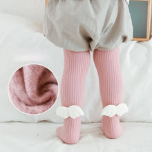 Load image into Gallery viewer, Baby Girl Boy Warm Thick Pantyhose Fleece Inside Knitted Angel Wings Infant Toddler Legging Tights Pants Stockings Winter 0-8Y
