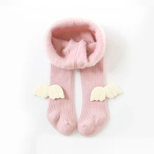 Load image into Gallery viewer, Baby Girl Boy Warm Thick Pantyhose Fleece Inside Knitted Angel Wings Infant Toddler Legging Tights Pants Stockings Winter 0-8Y
