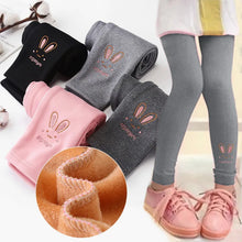 Load image into Gallery viewer, Baby Girls Leggings Thick Warm Rabbit Pants Girl Plus Pants Autumn Winter Children Trousers Elastic Waist Leggings Kids Pants
