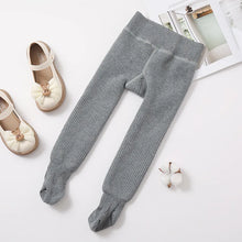 Load image into Gallery viewer, Baby Girls Warm Tights Plush Velvet Winter Pantyhose Fleece Lined Thick Knitted Leggings For Toddler Baby Kids Tights Stockings

