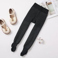 Load image into Gallery viewer, Baby Girls Warm Tights Plush Velvet Winter Pantyhose Fleece Lined Thick Knitted Leggings For Toddler Baby Kids Tights Stockings
