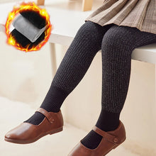 Load image into Gallery viewer, Baby Girls Warm Tights Plush Velvet Winter Pantyhose Fleece Lined Thick Knitted Leggings For Toddler Baby Kids Tights Stockings
