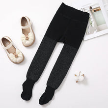 Load image into Gallery viewer, Baby Girls Warm Tights Plush Velvet Winter Pantyhose Fleece Lined Thick Knitted Leggings For Toddler Baby Kids Tights Stockings
