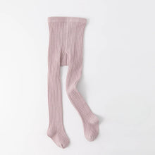 Load image into Gallery viewer, Baby Pantyhose Kids Solid color thick striped romper Boys Girls Tight pantyhose Baby dance pants
