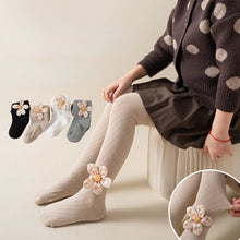 Load image into Gallery viewer, Baby Tights Children Age Season with Thick Cotton Pure Render Children Pantyhose Girls Baby Solid Color Knitted Even Foot Tights
