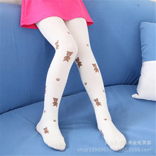 Load image into Gallery viewer, Baby Tights Winter Autumn Bear Print Soft Cotton Thick Warm Baby Girl Tights Newborn Toddler Tight Boy Girl Pantyhose Clothes
