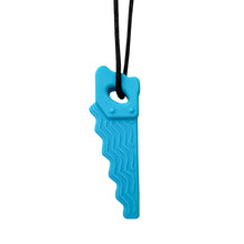 Load image into Gallery viewer, Baby silicone teether children building block chewing necklace sensory chewing molar pendant oral motor toy for ADHD boy gift
