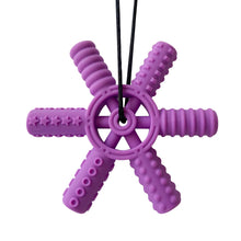 Load image into Gallery viewer, Baby silicone teether children building block chewing necklace sensory chewing molar pendant oral motor toy for ADHD boy gift

