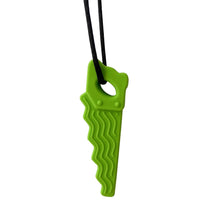 Load image into Gallery viewer, Baby silicone teether children building block chewing necklace sensory chewing molar pendant oral motor toy for ADHD boy gift
