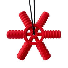 Load image into Gallery viewer, Baby silicone teether children building block chewing necklace sensory chewing molar pendant oral motor toy for ADHD boy gift
