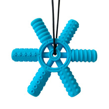 Load image into Gallery viewer, Baby silicone teether children building block chewing necklace sensory chewing molar pendant oral motor toy for ADHD boy gift
