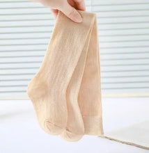 Load image into Gallery viewer, Baby tight spring and autumn pantyhoses children stocking girls vertical stripes bowknot baby tights new render pantyhose
