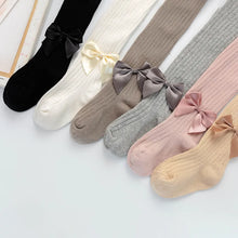 Load image into Gallery viewer, Babys' Leggings Spring Autumn Thin Style Needle Cotton Large PP Children's Outerwear Medium Thick Girl Kids Bow Pantyhose Tights
