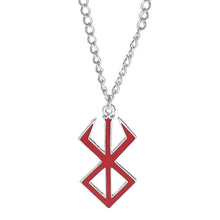 Load image into Gallery viewer, Berserk Necklace Guts Sword Logo Pendants Choker The Mad Warrior Of Norse Viking Mythology Men Chain Necklaces Xams Gift
