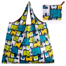 Load image into Gallery viewer, Big Size Thick Nylon Large Tote ECO Reusable Polyester Portable Shoulder Women's Handbags Folding Pouch Shopping Bag Foldable

