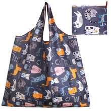 Load image into Gallery viewer, Big Size Thick Nylon Large Tote ECO Reusable Polyester Portable Shoulder Women's Handbags Folding Pouch Shopping Bag Foldable
