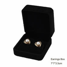 Load image into Gallery viewer, Black Velvet Full Range Jewelry Box Ring Earrings Holder Bracelet Box Pendant Necklace Organizer Jewelry Storage Box Gift Box
