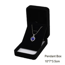 Load image into Gallery viewer, Black Velvet Full Range Jewelry Box Ring Earrings Holder Bracelet Box Pendant Necklace Organizer Jewelry Storage Box Gift Box
