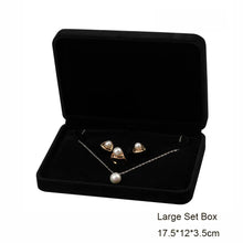 Load image into Gallery viewer, Black Velvet Full Range Jewelry Box Ring Earrings Holder Bracelet Box Pendant Necklace Organizer Jewelry Storage Box Gift Box
