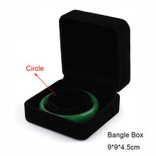 Load image into Gallery viewer, Black Velvet Full Range Jewelry Box Ring Earrings Holder Bracelet Box Pendant Necklace Organizer Jewelry Storage Box Gift Box

